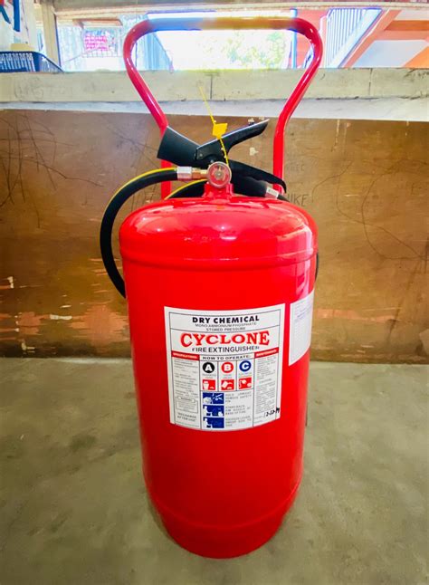 abc lbs fire extinguisher  lbs dry chemical wheel type cyclone