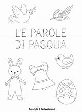 Pasqua Parole Fantavolando Scheda Scaricate sketch template