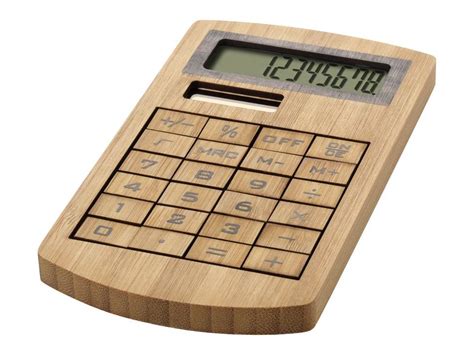 houten rekenmachine rekenmachines kantoorartikelen promotiemateriaal pasco gifts