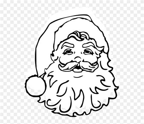 black  white pictures  santa claus santa black  white clipart