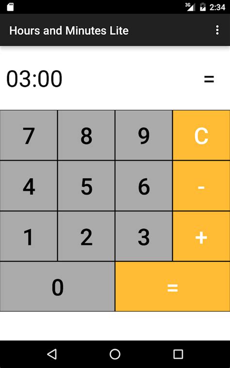 hours minutes time calculator android apps  google play