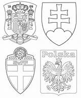 Slovakia Coloriage Slovaquie Polonia Espagne Pologne Svezia Slovacchia Spagna sketch template