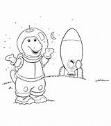 Coloring Barney Pages Kids Friends Astronaut Become sketch template