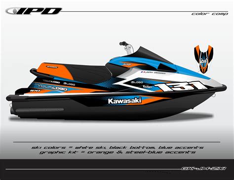 kawasaki zxi graphics kit jm design ipd jet ski graphics