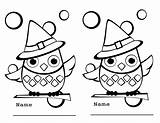 Coloring Owl Pages Halloween Printable Fall Printablee Animal Via sketch template