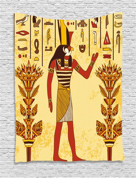 Us Seller Egyptian Papyrus Ancient Hieroglyphics Tapestry