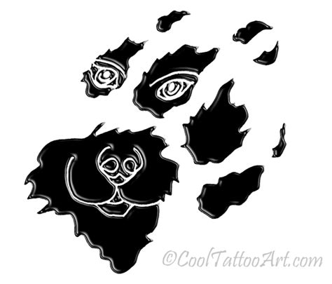 Paw Print Tattoo Design Ideas