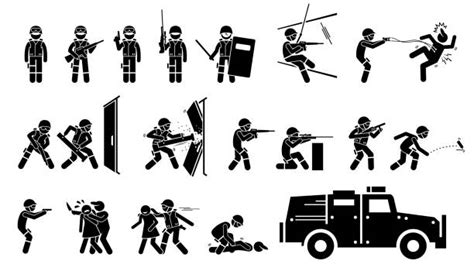 swat team illustrations royalty free vector graphics