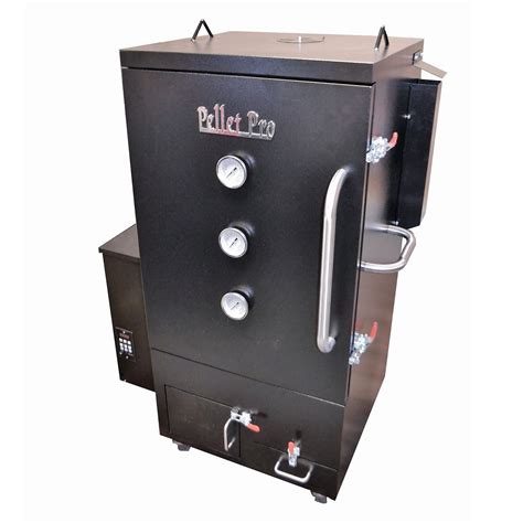 pellet pro vertical double wall cabinet pellet smoker   cover smoke daddy