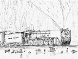 Chinook Locomotive Robby sketch template