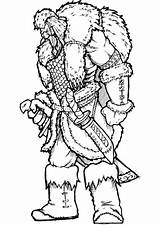 Viking Coloring Warrior Vikings Pages Printable Fantasy Warcraft Supercoloring Categories sketch template