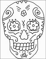 Skull Coloring Mexican Pages Sugar Getdrawings sketch template