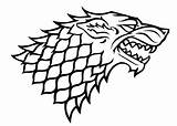 Stark House Sigil Game Thrones Tattoo Drawings Deviantart Dessin sketch template