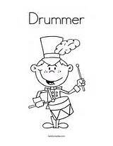 Coloring Drum Set Drummer sketch template