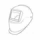Welding Drawing Helmet Paintingvalley Drawings sketch template