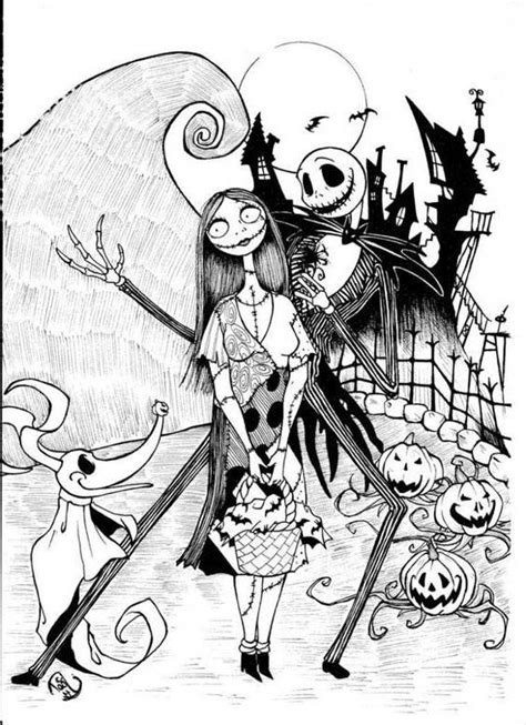 jack skellington coloring pages halloween  printable coloring pages