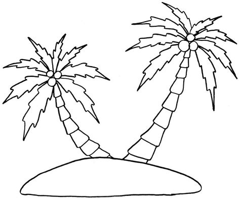 swaying palm tree coloring page coloring pages