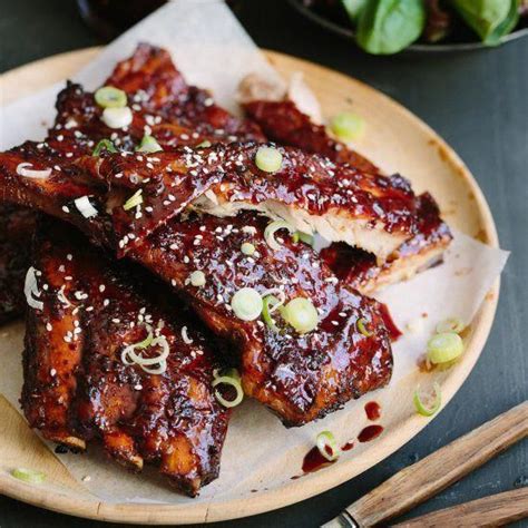 the best chinese style sticky spare ribs with soy hoisin rice vinegar