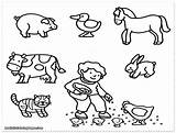 Coloring Barnyard Pages Animals Getcolorings sketch template