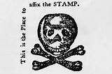 1765 Act Stamp sketch template