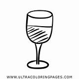 Bicchiere Colorare Vino sketch template