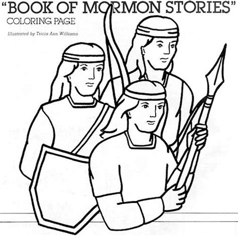book  mormon stories coloring page book  mormon stories mormon