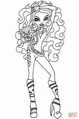 Coloring Clawdeen Pages Vim Printable sketch template