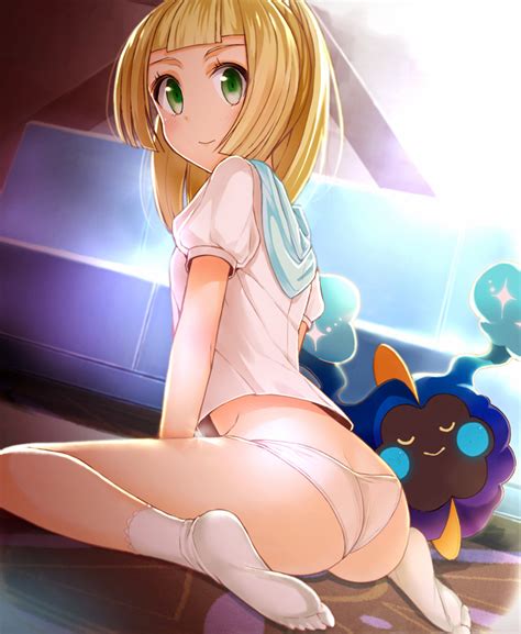 rule 34 1girl add ambiguous gender blonde hair clothed cosmog female human lillie pokemon