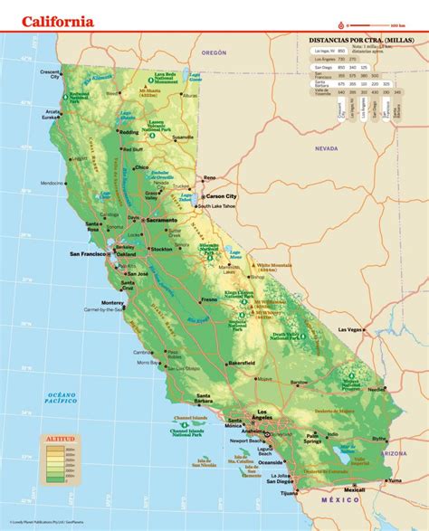 lista 94 foto mapa de estados unidos california alta definición