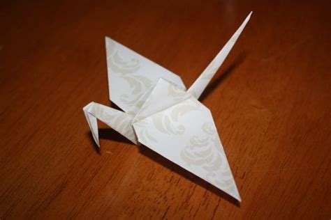 origami crane   traditional damask design wedding etsy