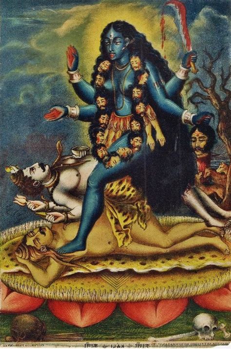 mahānirvāņa sańgha why does goddess kali stand on lord shiva s chest