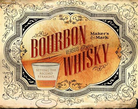 Bourbon Vs Whiskey Setting The Record Straight [infographic]