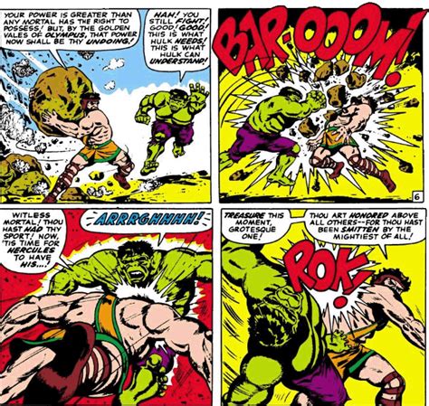 The Peerless Power Of Comics Hercules Meets The Hulk