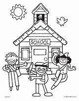 School Drawing First Coloring Sheets Back Fun Pages Lakeshore Schoolhouse Sheet Lakeshorelearning Kids Drawings Paintingvalley sketch template