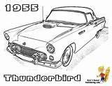 coloring pages cars classic  drawing ford thunderbird chevy bird