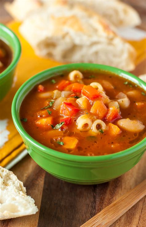 vegetarian minestrone soup recipe peas  crayons