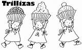 Triplets Mellizas sketch template