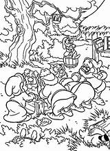 Dwarfs Coloring Pages Seven Disney Snow Und Una Getcolorings Zwerge Colorin Schneewittchen Die Getdrawings Ausmalbilder Crafts Scegli Bacheca Gemerkt Von sketch template