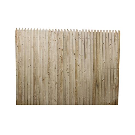 boundary  ft   ft spruce stockade wood fence privacy panel  lowescom