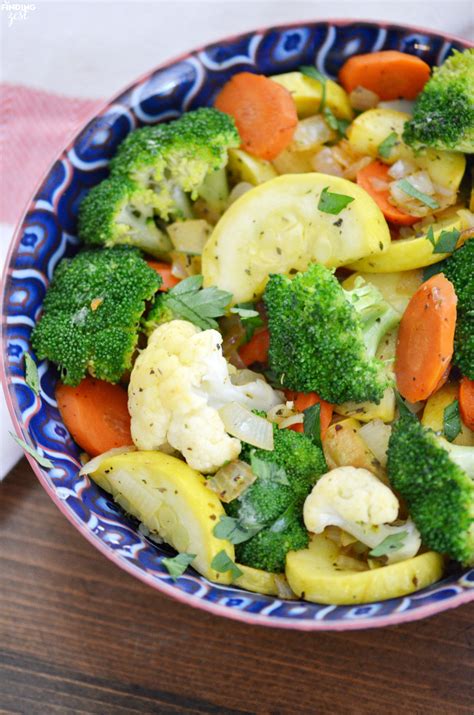 fresh sauteed vegetables   easy side dish finding zest