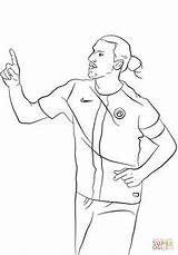 Coloring Pages Soccer Zlatan Ibrahimovic Printable Colorear Players Para Color Print Colorir Bale Ibrahimović Google Gareth Da Leit Drawing Pogba sketch template