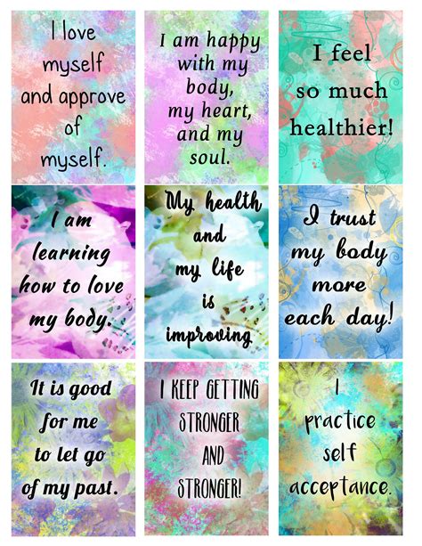 Positive Affirmation Print Mental Health Ts Law Of Attraction Growth