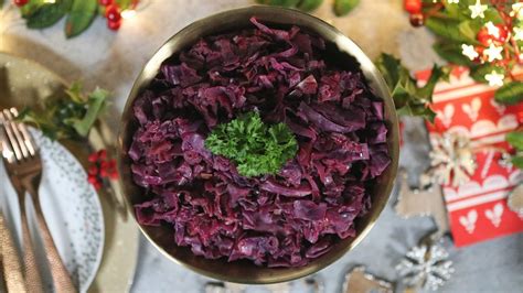 slow cooker red cabbage christmas side dish youtube