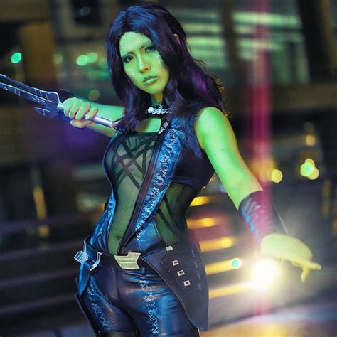 Guardians Of The Galaxy Gamora Cosplay Costume Outfit