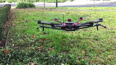 dji  gardening mode blowing leaves  drone uav hexacopter youtube