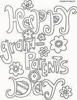 Grandparents Coloring Pages Grandma Happy Preschool Activities Printable Mothers Print Cards Crafts Doodle Sheets Color Grandparent Parents Grand Grandfather Poem sketch template