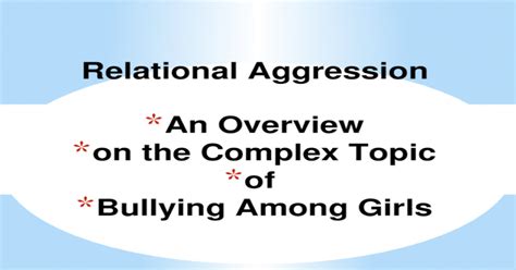 relational aggression pptx powerpoint