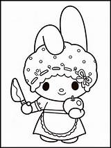 Melody Pages Coloring Colouring Printable Apple Kids Onegai Online sketch template