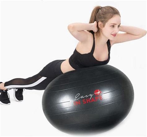 easy  shape gymball cm fitnessball yogabal  pomp zwart pvc bolcom