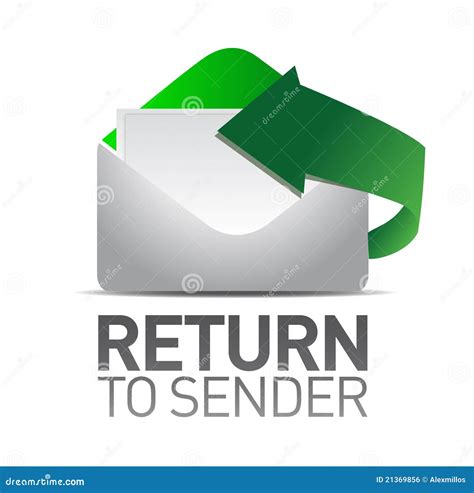 return  sender letter stock illustration illustration  arrow